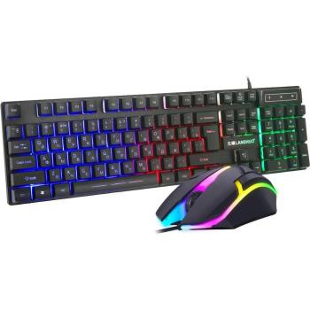 Ensemble clavier et souris coloré USB pour ordinateur