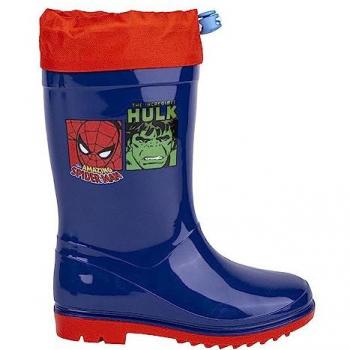 Botas Lluvia Infantiles PVC MARVEL BLUE