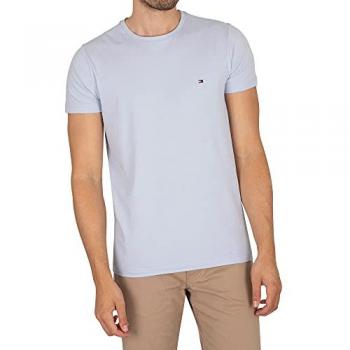 T‑shirt Tommy Hilfiger Stretch Slim Fit Blu Cielo MW0MW10800