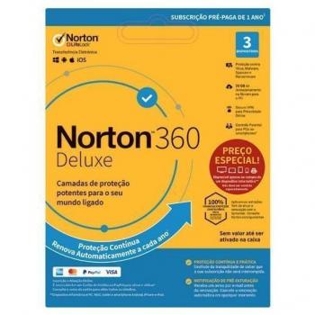 Symantec Norton 360 3 Dispositivi 1 Anno