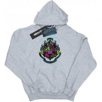 Harry Potter Boys' Hoodie with Neon Hogwarts Crest