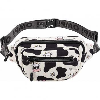 Riñonera Oh My Pop! Cow Beige Glaze