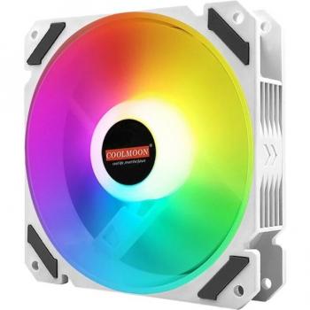 Ventilador silencioso Coolmoon 120mm RGB, 4 pines, para ordenador