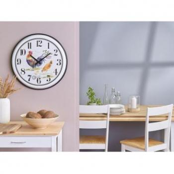 Orologio da Parete Rotondo in Metallo Multicolore Stile Country Ø 48 cm