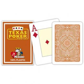 Pack Texas Poker Modiano – Cartes 55 / Jumbo, Plastique 100 %
