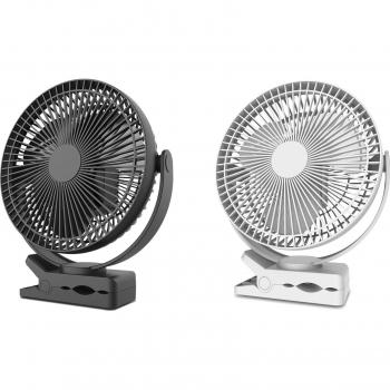 Refroidisseur électrique 8” à batterie – Ventilateur ajustable, usage auto et poussette