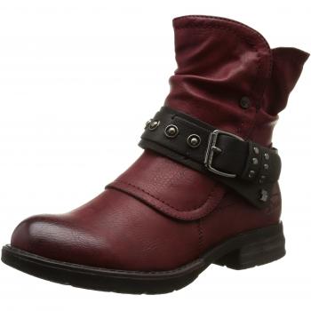 Unlined Red Tom Tailor Biker Boots for Women, 6 US