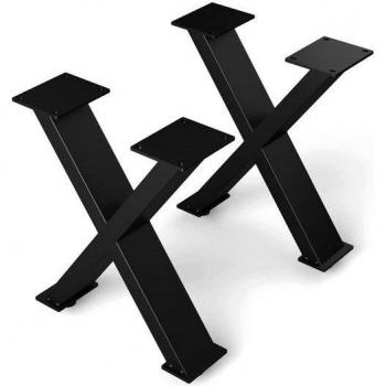 Heavy-Duty X-Shaped Table Supports