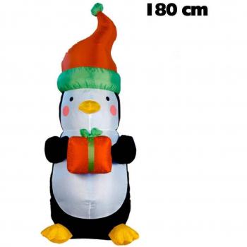 Pingüino Inflable Luminoso 180 cm – Trade Shop Traesio