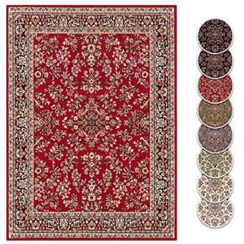 My home Teppich »Halton«, rechteckig, 8 mm Höhe, Kurzflor, Orient-Optik, mit Bordüre, Läufer, pflegeleicht, gekettelt