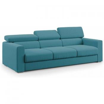 Divano a 3 Sedute Dylan – Cassettone a Estrazione con Tessuto Simile Cotone, Impermeabile T13