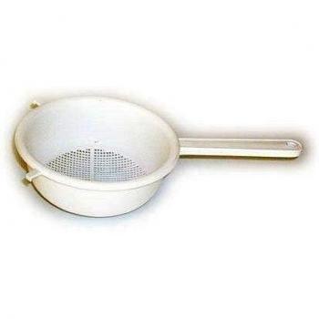 Escurridor con mango 21090 color blanco (6 uds) DENOX