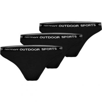 Sportunterwäsche Normani: 3er Pack Damen Merino‑Tanga