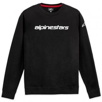 Alpinestars Fleece-Pullover Linear Crew V3 in Schwarz & Weiß