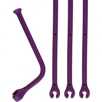 Assistant de lavage pour verres à vin en silicone, 4 pièces
