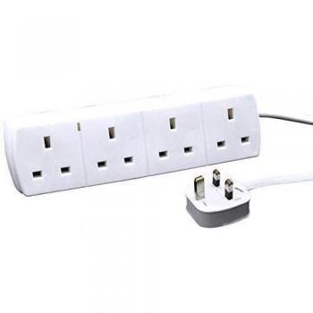 Multi‑Plug 4‑Outlet Extension Cord, 5 Meters Long