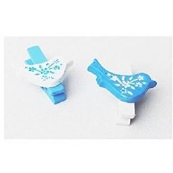 Pince à Linge Décorative Oiseau Turquoise