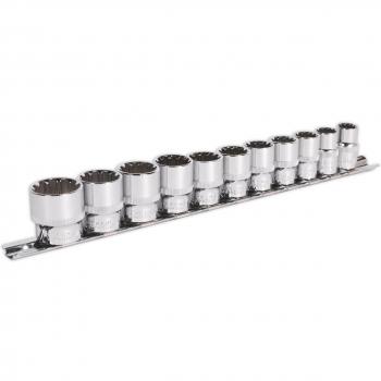 Sealey 11 Piece 3/8 Drive Total Drive Spline Torx Socket Set 3/8
