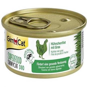 Superfood ShinyCat Huhn & Gras für Katze – 24 Portionen à 70 g