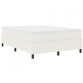 Cadre de Lit VidaXL Crème 160 x 200 cm en Tissu Côtelé