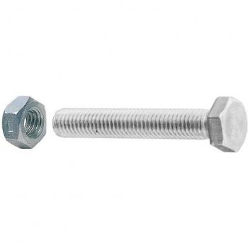 Kit de Vis Métalliques 6x80 mm avec Écrous (4 pcs)