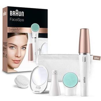 Braun FaceSpa 851V White Facial Epilating Kit