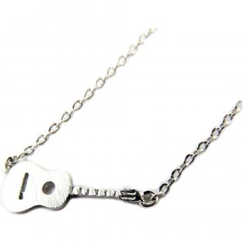 Collier Artigianale Guitare Argento