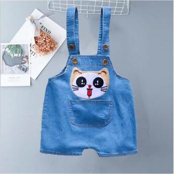 DIIMUU Lässiger Sommer-Overall mit Jeans‑Design für Mädchen