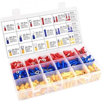Caja de Terminales Tubulares 700 Uds. – Mini Alicate de Prensado