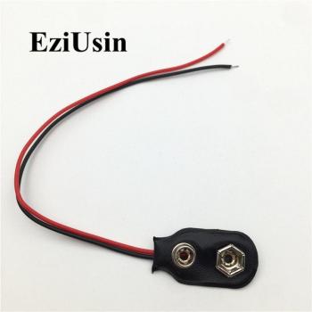10pcs 6F22 9V Battery Connector Clip with DC 5.5*2.1 Jack for DIY Projects