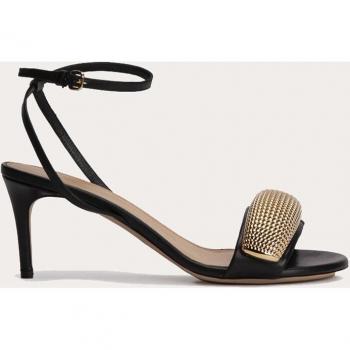 JW Anderson Luxe Stiletto – Black with Gold Trim