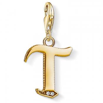 Letra T Elegante en Plata bañada Oro 18K – Thomas Sabo