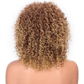 FORCUTEU Afro Curly Wig with Bangs