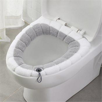 Couvre-siège de toilette en peluche