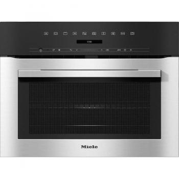 Forno a microonde integrato Miele H 7140 BM, 60 x 45 cm, acciaio inox Cleansteel