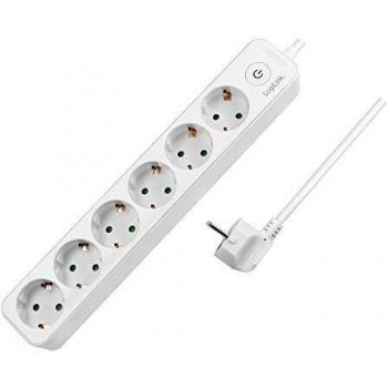 LogiLink LPS247. Kabellänge: 1,5 m, Anzahl der AC-Ausgänge: 6 AC-Ausgänge, Unterstützung von Positionierung: Indoor. AC Eingangsspannung: 250 V, Maximale Eingangsleistung: 3680 W, Stromstärke (maximal): 16 A. Anzahl enthaltener Produkte: 1 Stück(e)