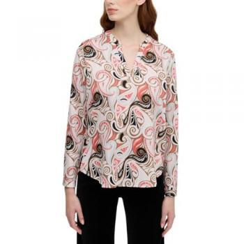 Longbluse ETERNA LOOSE FIT Gr. 46, rot (rouge), Damen, 100% cotton, Blusen
