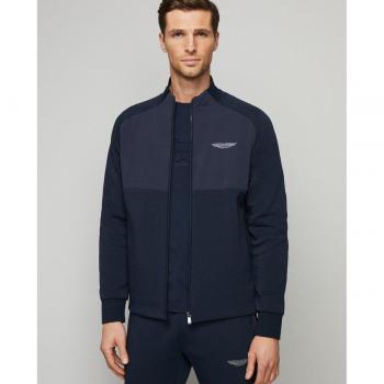 Chaqueta Deportiva Hombre Azul Marino Cierre Cremallera Algodón Poliéster Elastano 2024