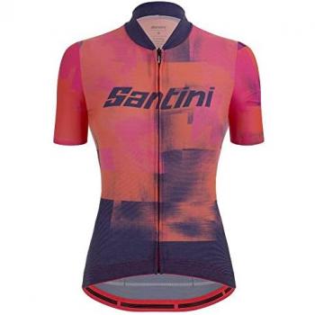 Santini Forza Full Zip Indoor Short Sleeve Slim (XS) Mujer