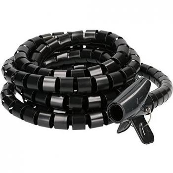 Tuyau Spirale en Plastique Noir 1 pc Cablehome