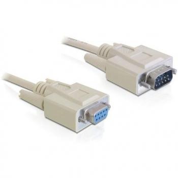 2 Meter Beige DB‑9 Serial Cable – DeLOCK 84064