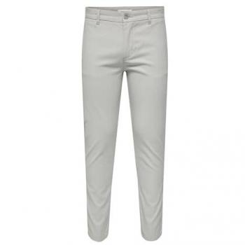 Pantaloni Chino Uomo Mark Pete Slim Dobby 0058 Limestone 34