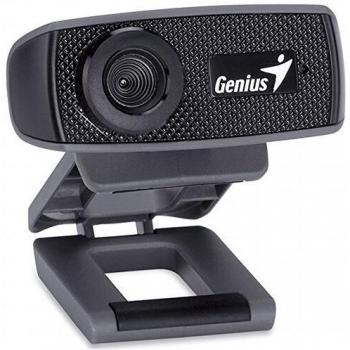 Genius FaceCam 1000X HD WebCam V2, 1280×720, True-to-life HD 720p with Built-in Microphone, For Skype, FaceTime, Hangouts, WebEx, USB Connection, Black