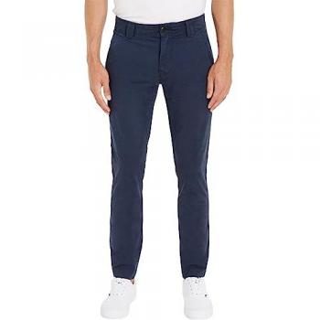 Tommy Jeans pantalon chino Scanton bleu marine (32/36) Casuel, coton biologique durable