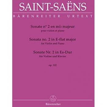 Sonate Nr. 2 für Violine und Klavier in Es-Dur op. 102. Spielpartitur, Stimme, Urtextausgabe. BÄRENREITER