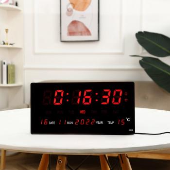 Luminous Digital Clock with Multi-Plug Compatibility