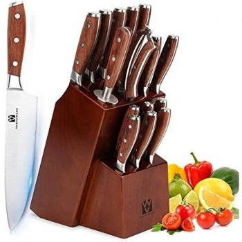 Prof. Cutlery 16‑Pezzi – Acciaio Inox & Ceppo