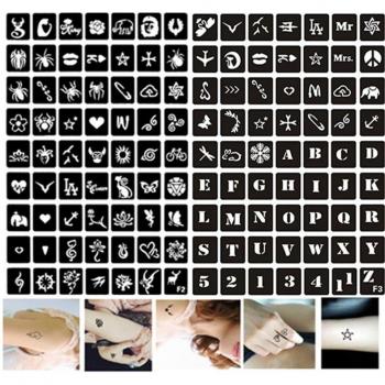 126 Henna Stencils for Finger Art
