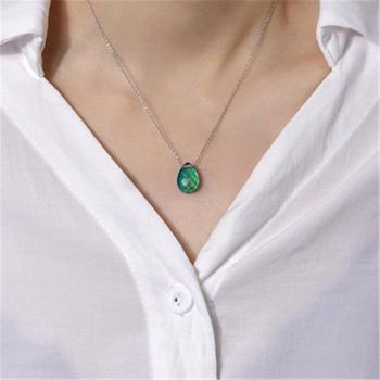Mood Necklace with Water Drop Pendant
