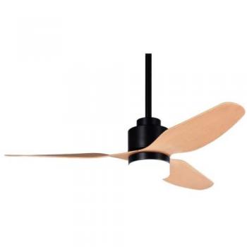 Ventilador de Techo con Luz LED 12W y Motor DC 28W en Negro